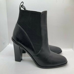 Via Spiga Womens Black Leather Chelsea Boots